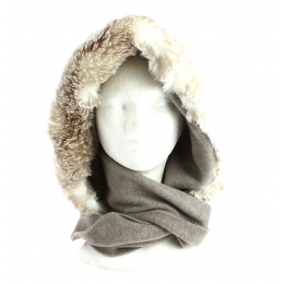 Norell Fleece Hood Taupe-Traclet