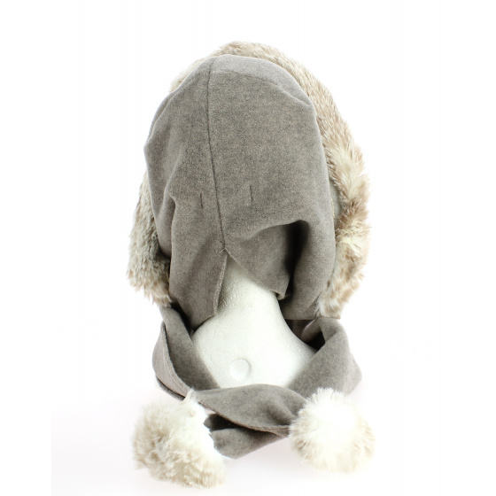 Capuche Norell Polaire Taupe- Traclet Capuche Norell Polaire Taupe- Traclet