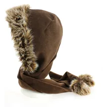 Capuche Polaire Marron- Traclet