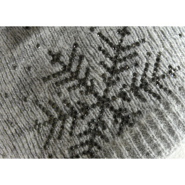 Lara Lurex Grey Beanie - Kristo