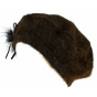 Brown Angora Charm Beret - TRACLET