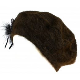 Brown Angora Charm Beret - TRACLET