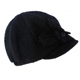 Neima Black Wool cap -Traclet