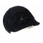 Black Boiled Wool Neima Cap - Traclet