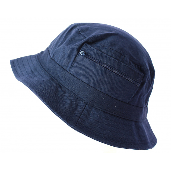Chapeau Bob en Tissu Bleu Marine- Traclet
