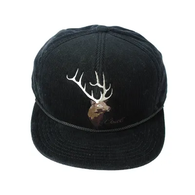 Stag Flat Visor Cap - The Wilderness - Coal - Traclet Reference: 8888 | Traclet Hat Shop