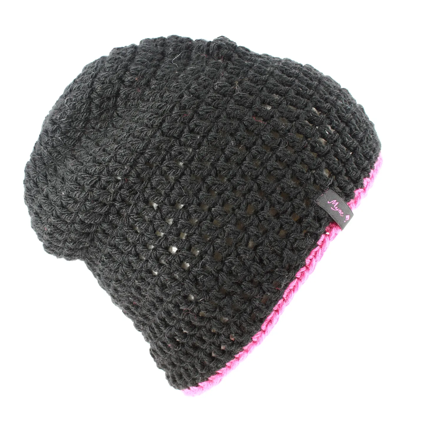 Basic reversible fuchsia and white beanie - beanie made in France - Traclet Hat Shop Reference: 3155 | Traclet Hat Shop