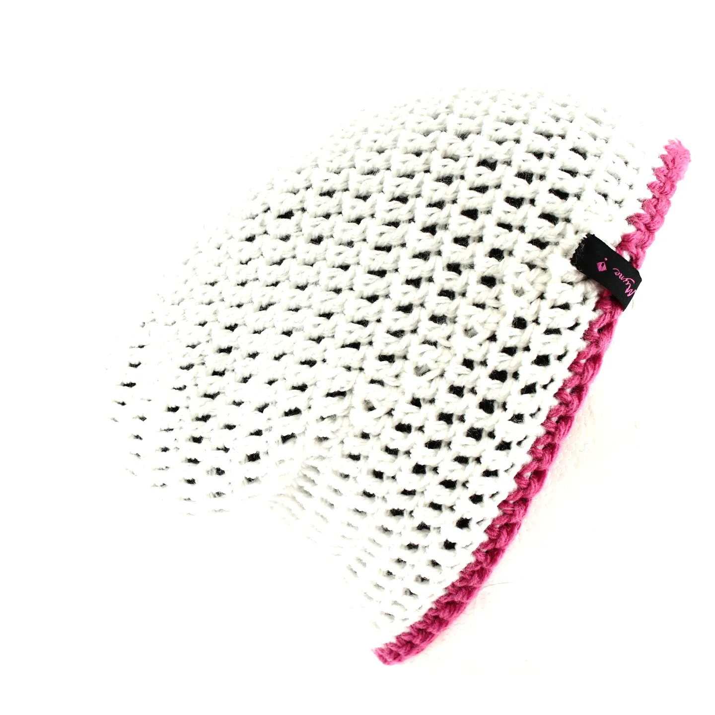 Bonnet basic reversible fushia et blanc- bonnet fabrique en france - Chapellerie Traclet Reference : 3155 | Chapellerie Traclet