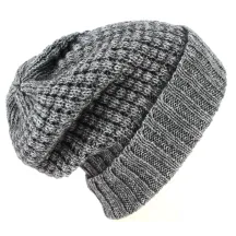 Bellevarde Long Wool & Mohair Beanie Anthracite - Traclet Reference: 8893 | Traclet Hat Shop