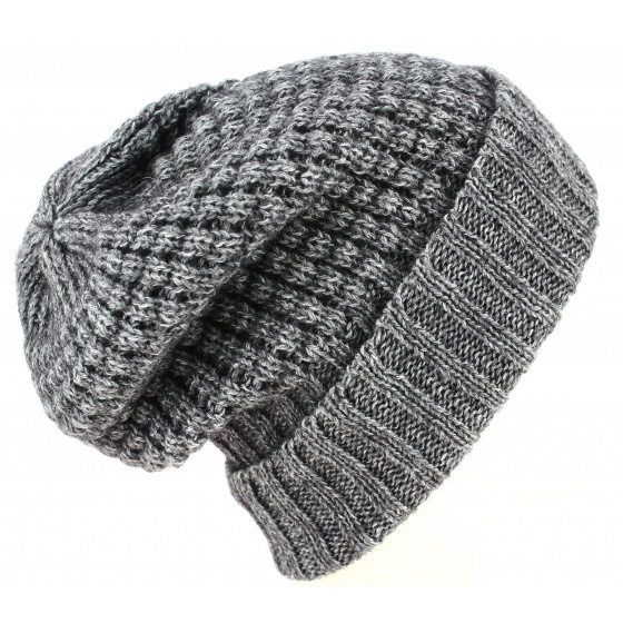 Bellevarde Long Wool & Mohair Beanie Grey - Traclet