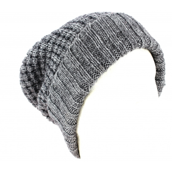 Bonnet Long Bellevarde Laine & Mohair Gris - Traclet Bonnet Long Bellevarde Laine & Mohair Gris - Traclet