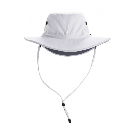 Leo UV Protection Hat 50+ White/Grey - Coolibar