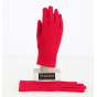 Women's Red Wool Alice Touch Screen Gloves - Traclet