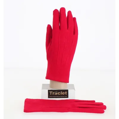 Gants Tactiles Femme Alice Laine Rouge- Traclet Reference : 8915 | Chapellerie Traclet