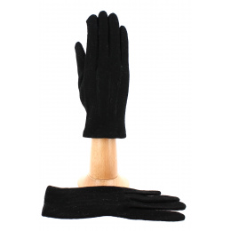 Alice Women's Tactile Gloves Wool Black Traclet