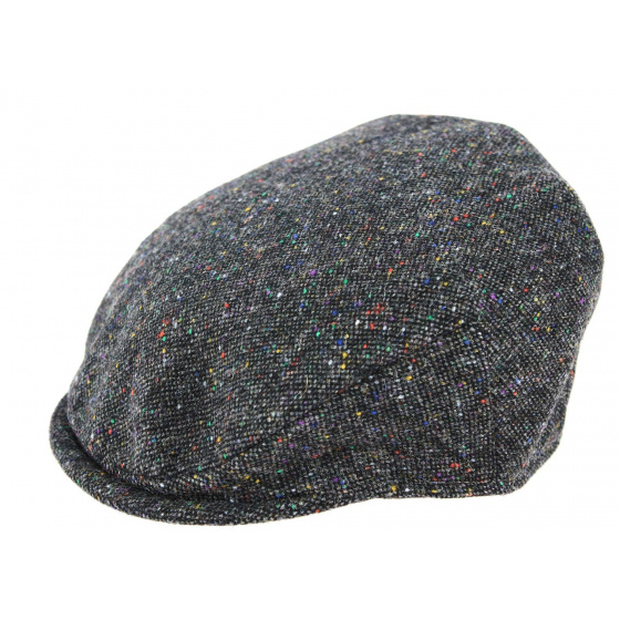 Children's Gray Virgin Wool Antrim Flat Cap - Hanna Hats