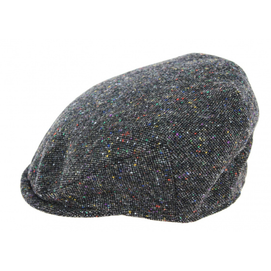 Children's Gray Virgin Wool Antrim Flat Cap - Hanna Hats