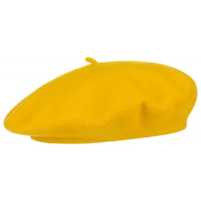 Béret Basque Barascon Jaune- Traclet  Reference : 5243 | Chapellerie Traclet
