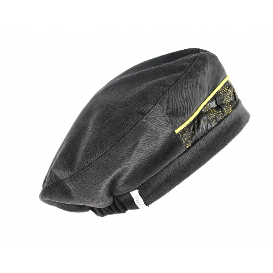 Linda Yellow & Black Beret - Mtm
