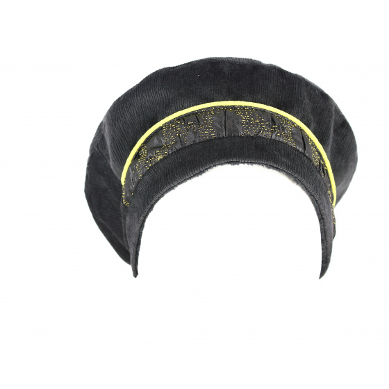 Béret Linda Jaune & Noir - Mtm Béret Linda Jaune & Noir - Mtm