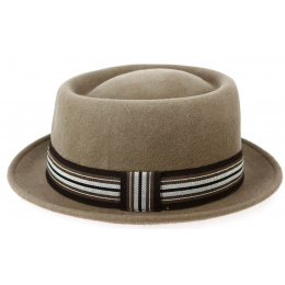 Porkpie Crooner Taupe hat- Aussie Apparel