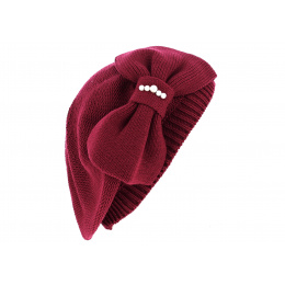 Burgundy Bella Cotton Summer Beret - BeBeret