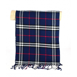 Blue/Red/Black Plaid Fancy Scarf - Traclet