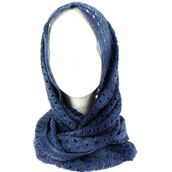 Blue Knit Neck Warmer - Traclet
