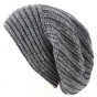 Long Whistler Wool & Mohair Beanie Grey - Traclet
