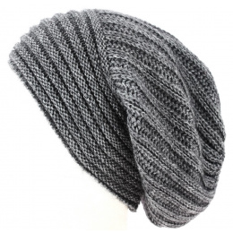 Grey Wool & Mohair Whistler Long Bonnet- Traclet