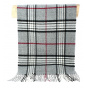 Grey Checkered Bamberg Scarf - Traclet
