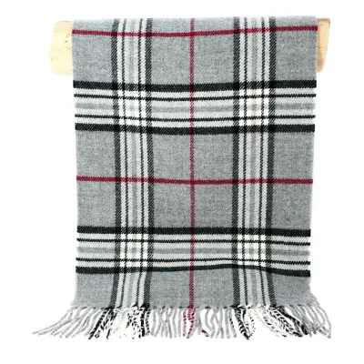 Grey Checkered Bamberg Scarf - Traclet Reference: 8969 | Traclet Hat Shop