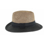 Ollie Natural Fibers Trilby Hat Natural & Black - Rigon Headwear