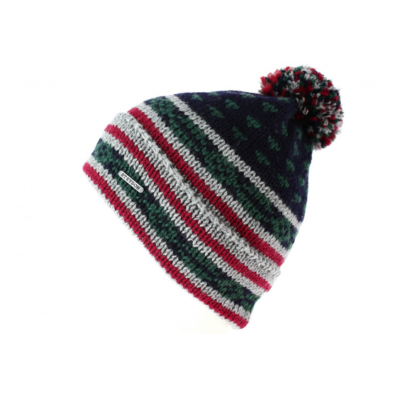 Oslo-Green Pompon Beanie - Stetson