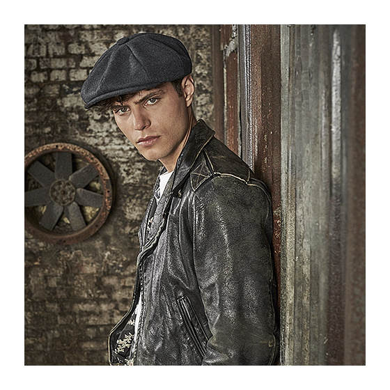 Theo Irish Wool Anthracite Cap - Traclet