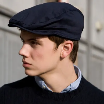 Casquette Plate Plâtrier Coton Noire- Result Headwear