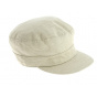Beige Linen & Cotton Cuban Cap - Traclet 