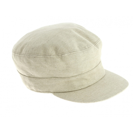 Cuban Cap Linen & Cotton Beige - Traclet