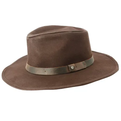 Chapeau Traveller Thorpe II Coton Marron- Brixton Reference : 8999 | Chapellerie Traclet