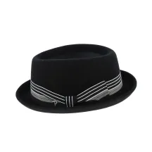 Chapeau Porkpie Impéria Noir- Panizza Reference : 9011 | Chapellerie Traclet
