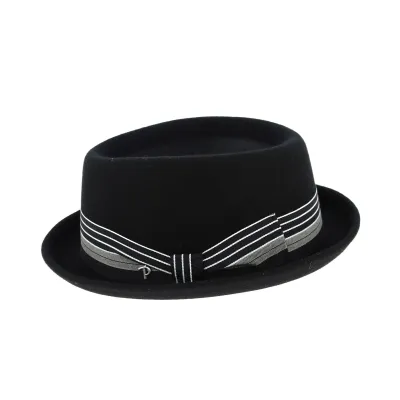 Chapeau Porkpie Impéria Noir- Panizza Reference : 9011 | Chapellerie Traclet