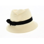 Louisa Woven Paper Cloche Hat in Natural - Traclet