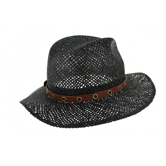 Traveller Thurins Black Paper Straw Hat - Traclet