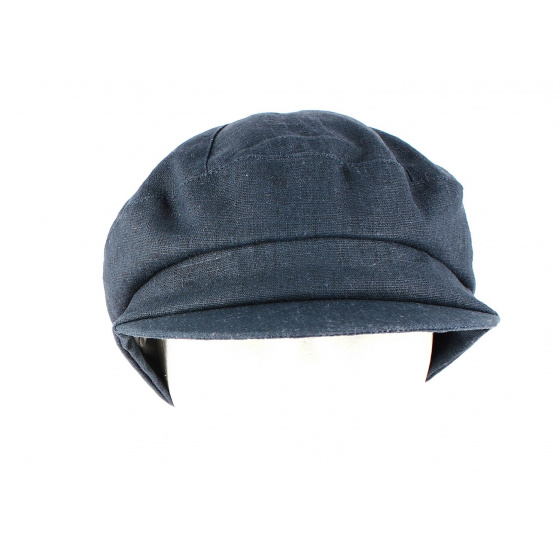 Naupiti Navy Newsboy Cap-Mtm