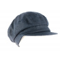 Naupiti Navy Newsboy Cap-Mtm