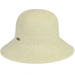 Beige Gossamer Straw Cloche Hat - Betmar