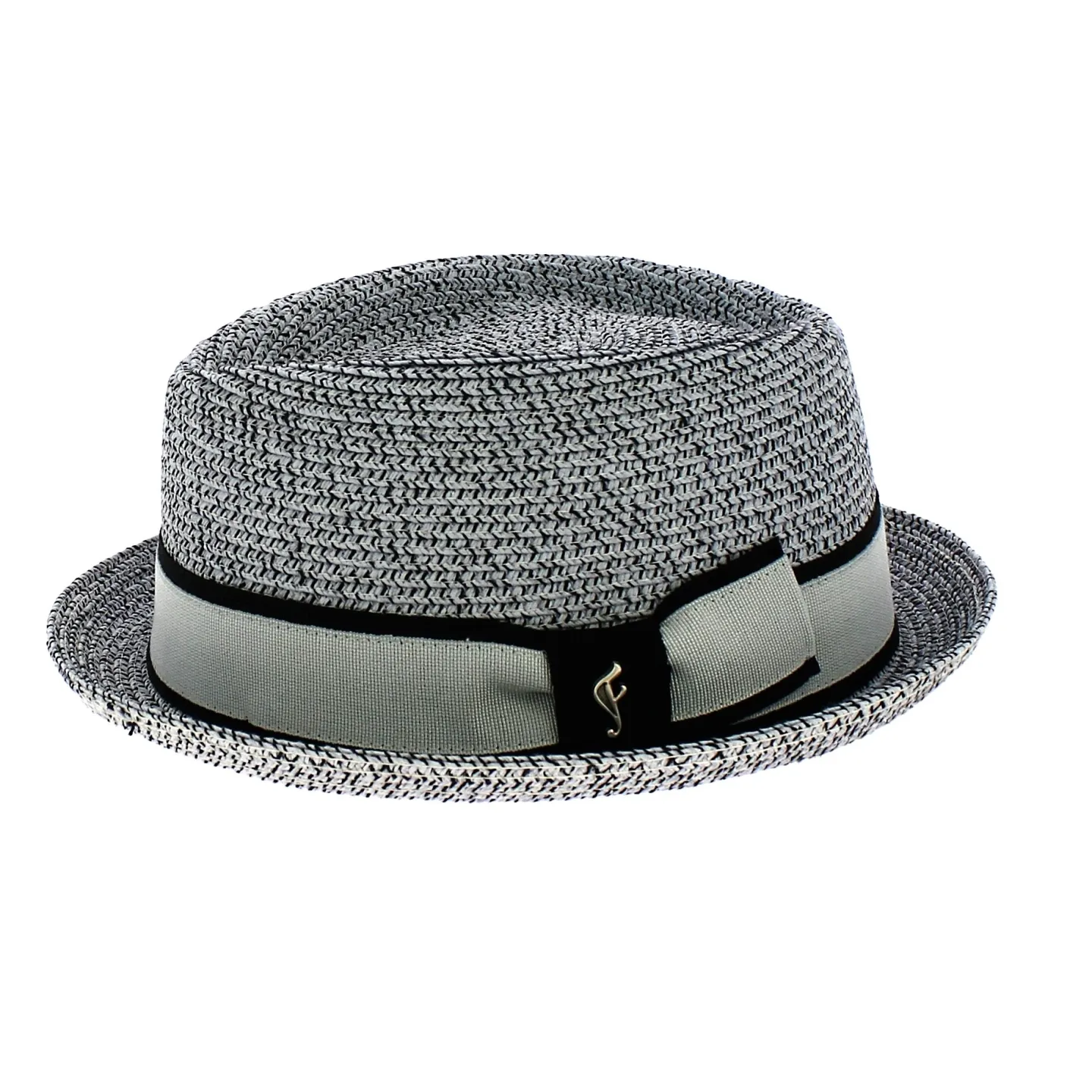 Chapeau PorkPie Cliffhanger Paille Papier Gris - Fléchet Reference : 8010 | Chapellerie Traclet