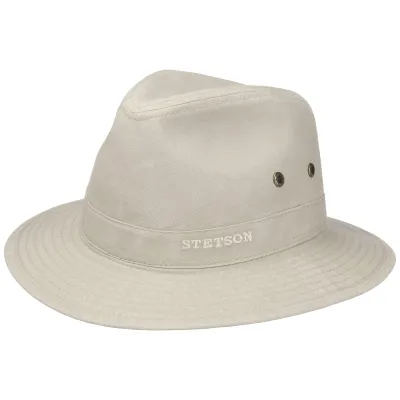 Chapeau Traveller Virginia Coton Biologique Beige-Stetson