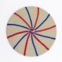 La Marinière Beret Blue/Ecru/Red - the French beret