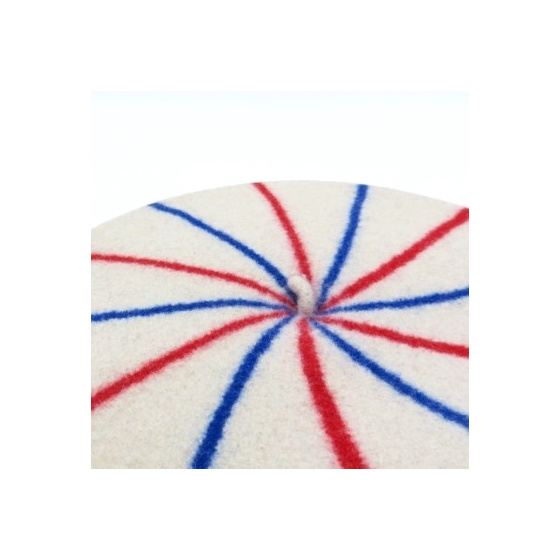 Béret La Marinière Bleu/Ecru/Rouge - le béret français Béret La Marinière Bleu/Ecru/Rouge - le béret français